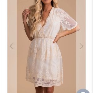 Bella Ella Boutique ‘light my fire’ cream dress